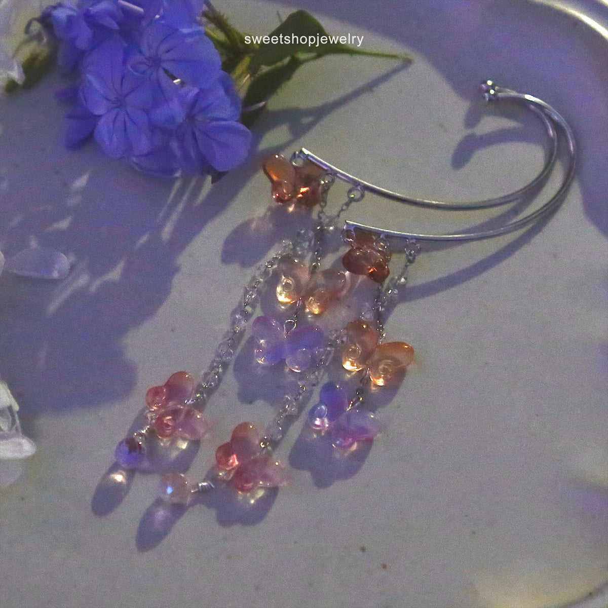 No Piercing Butterfly Ear Earrings