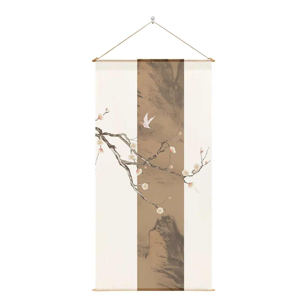 Japanese Zen Sheer Gauze Hanging Room Divider | Tea Room & Meditation Drape | Room Divider | Wiccan Center
