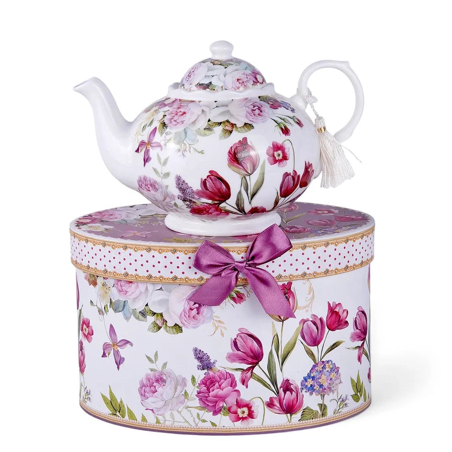 Tulips Fine China Teapot | Gifts | Wiccan Center