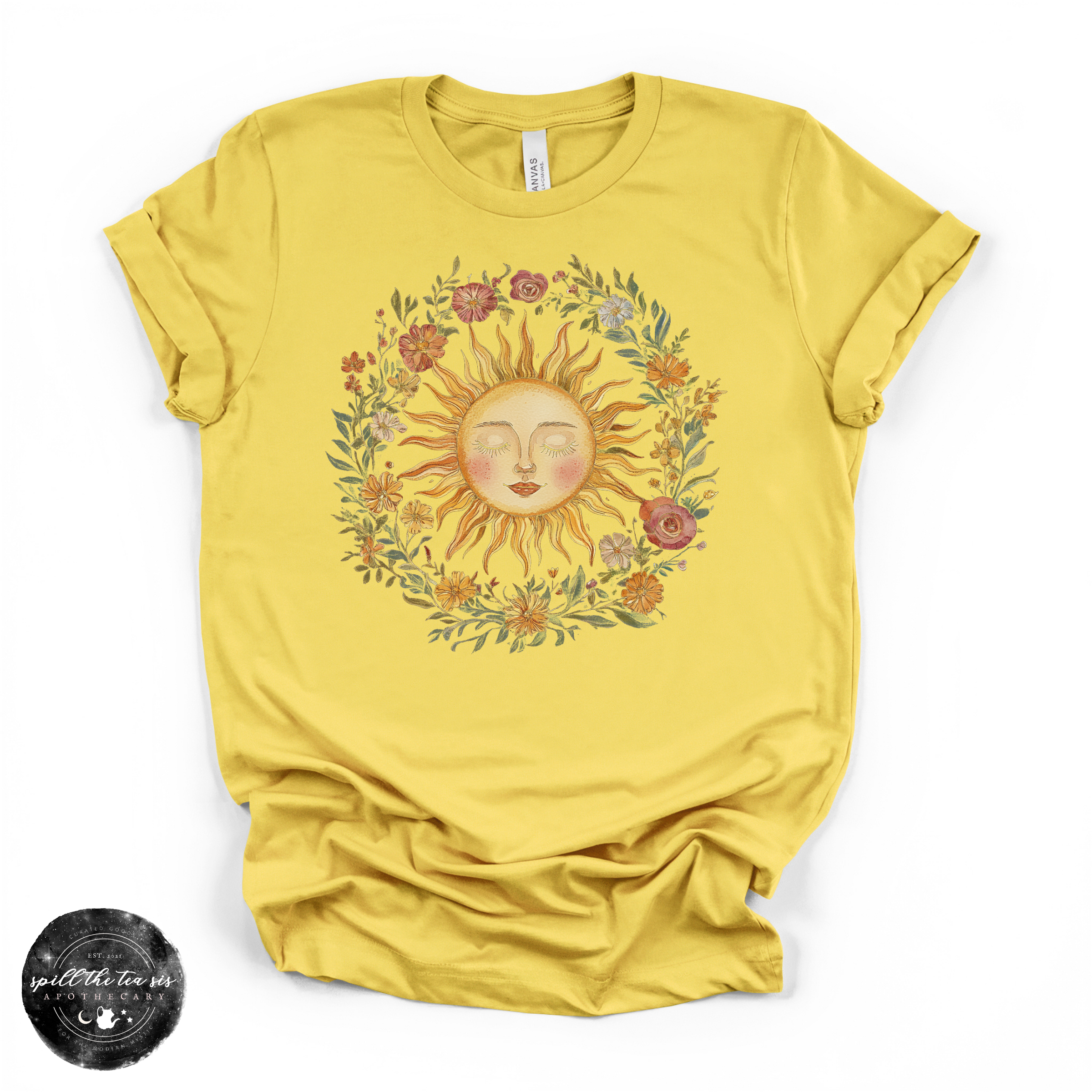 Celestial Sun Tee | Mystical Sun Graphic T-Shirt | | Wiccan Center