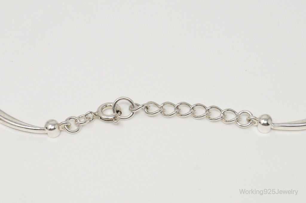 Vintage Modernist Style Garnet Sterling Silver Necklace | Jewelry > Necklaces > Pendants | Wiccan Center