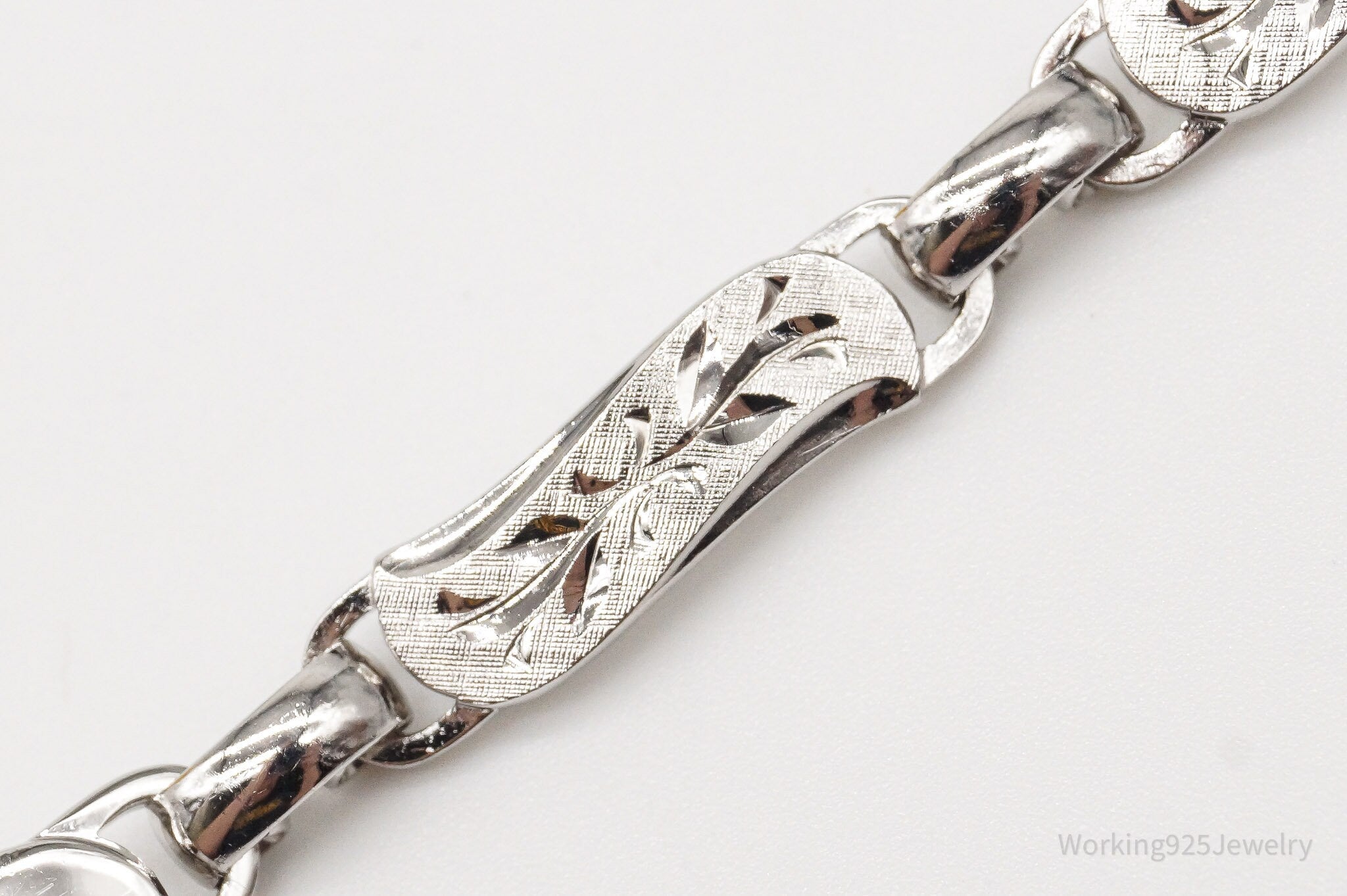 Vintage Designer LaMode Name ID Bar Sterling Silver Bracelet | Jewelry > Bracelets | Wiccan Center