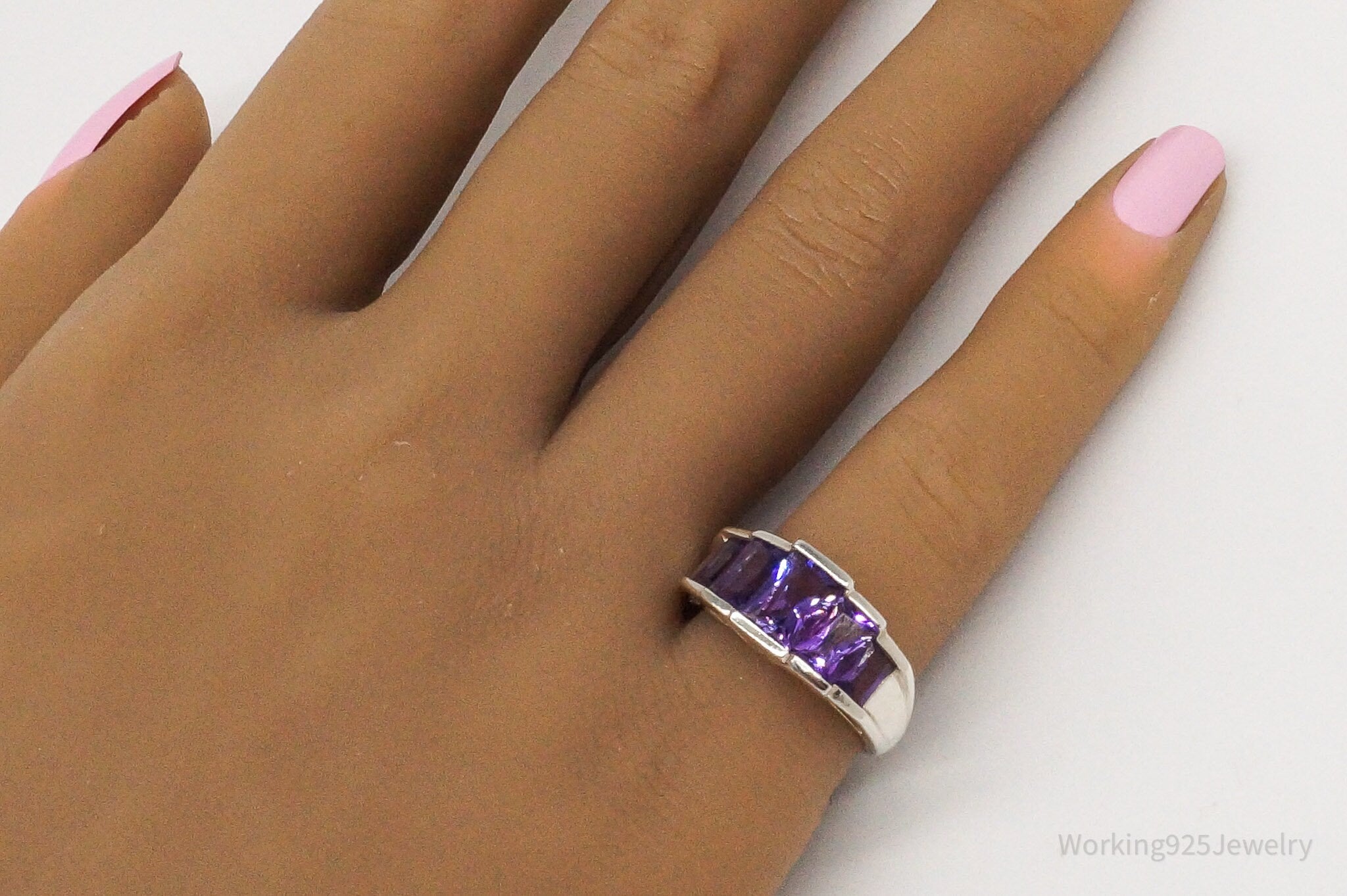 Vintage Amethyst Sterling Silver Ring - Size 6 | Jewelry > Rings | Wiccan Center