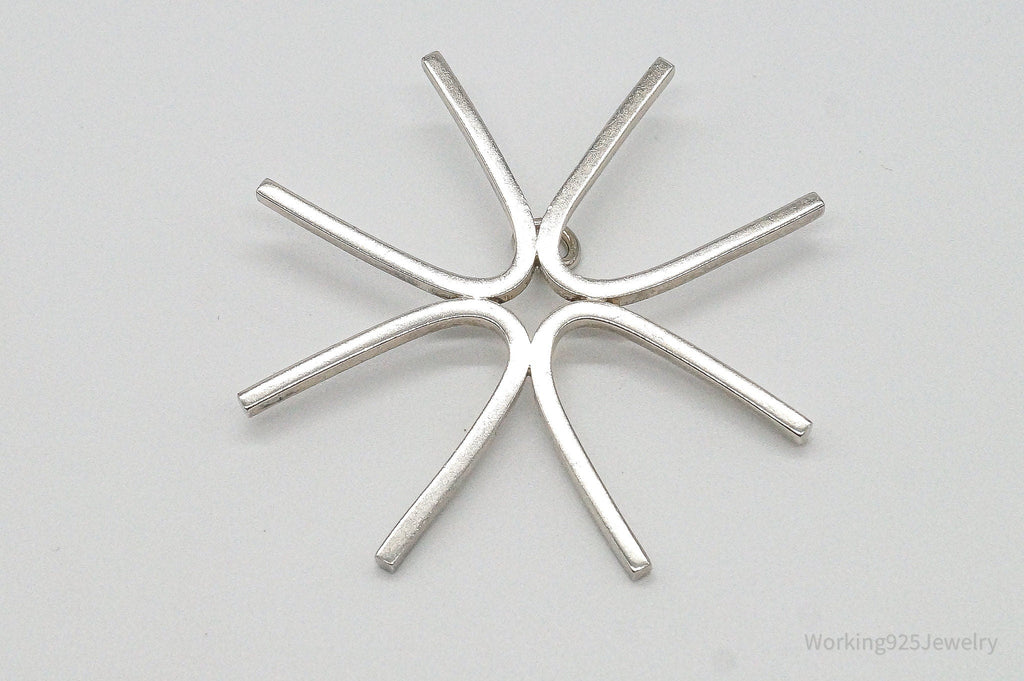 Large Vintage Modernist Sterling Silver Pendant | Jewelry > Necklaces > Pendants | Wiccan Center
