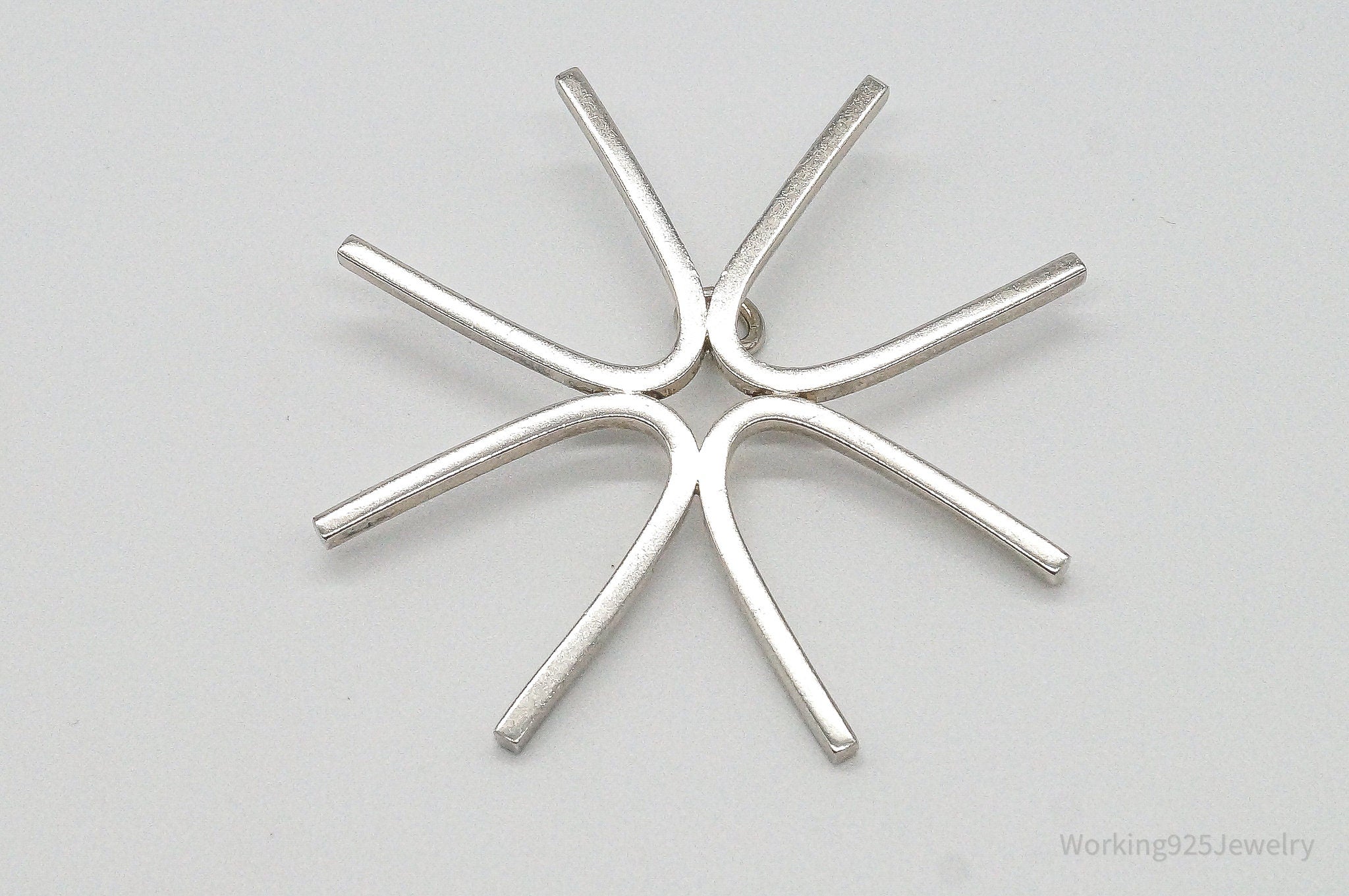 Large Vintage Modernist Sterling Silver Pendant | Jewelry > Necklaces > Pendants | Wiccan Center