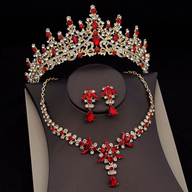 Royal Queen Bridal Jewelry Sets For Women Luxury Tiaras Crow | 0 | Wiccan Center