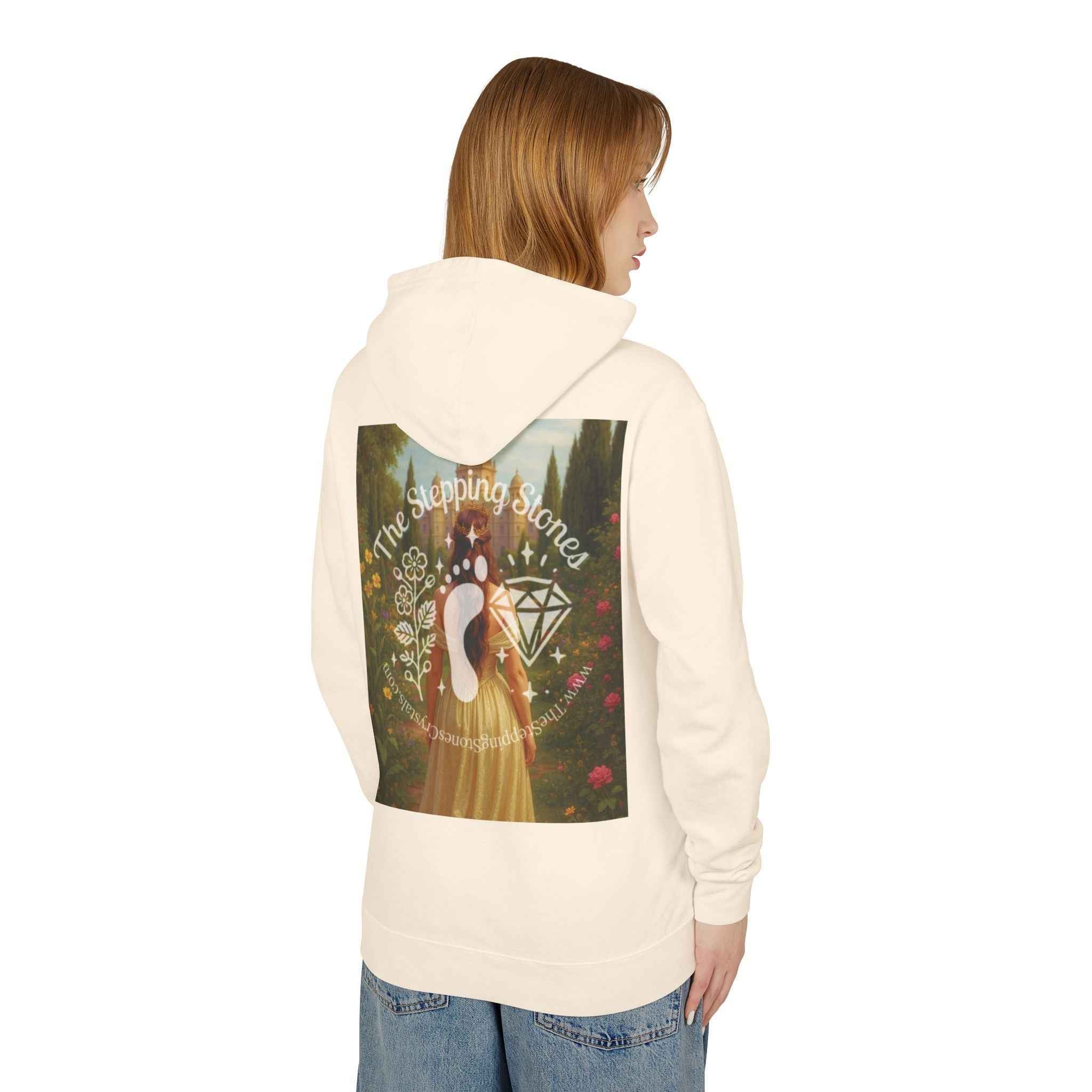 Empress Rhodonite Unisex Lightweight Hooded Sweatshirt | Hoodie | Wiccan Center