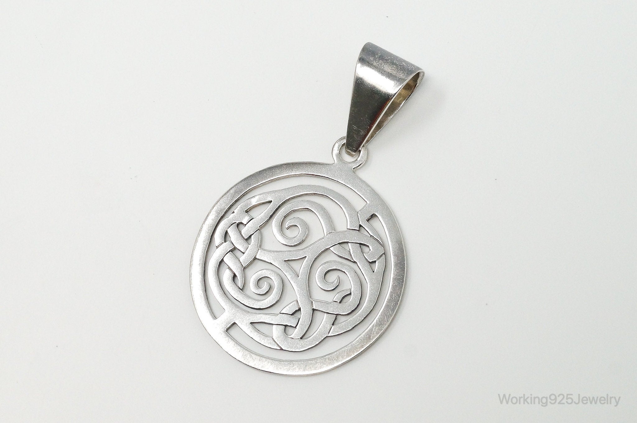 Vintage Retired Silpada Celtic Triskele Knot Sterling Silver Necklace Pendant | Jewelry > Necklaces > Pendants | Wiccan Center