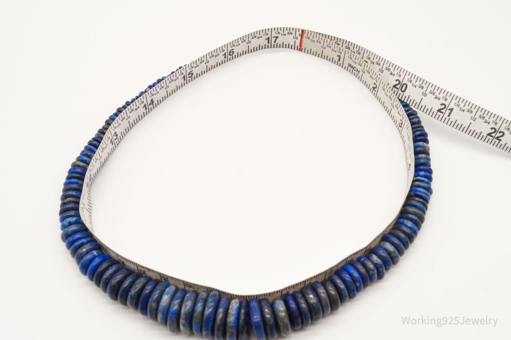 Vintage Southwestern Lapis Lazuli Bead Sterling Silver Necklace | Jewelry > Necklaces | Wiccan Center