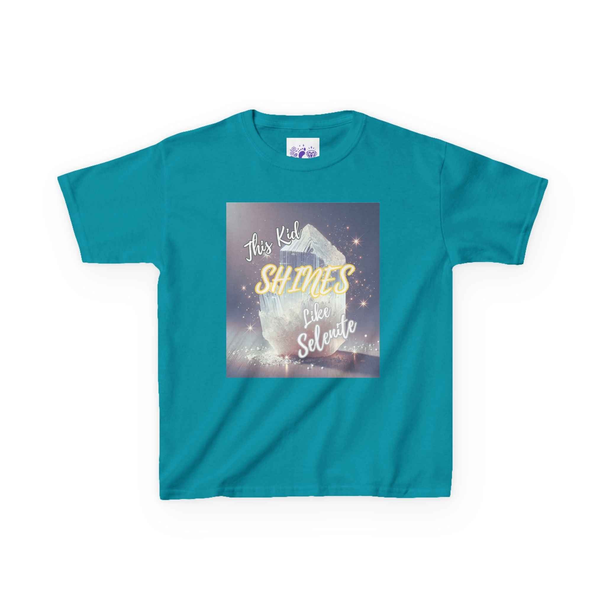 Kids TShirt 'This Kid Shines Like Selenite' | Kids clothes | Wiccan Center