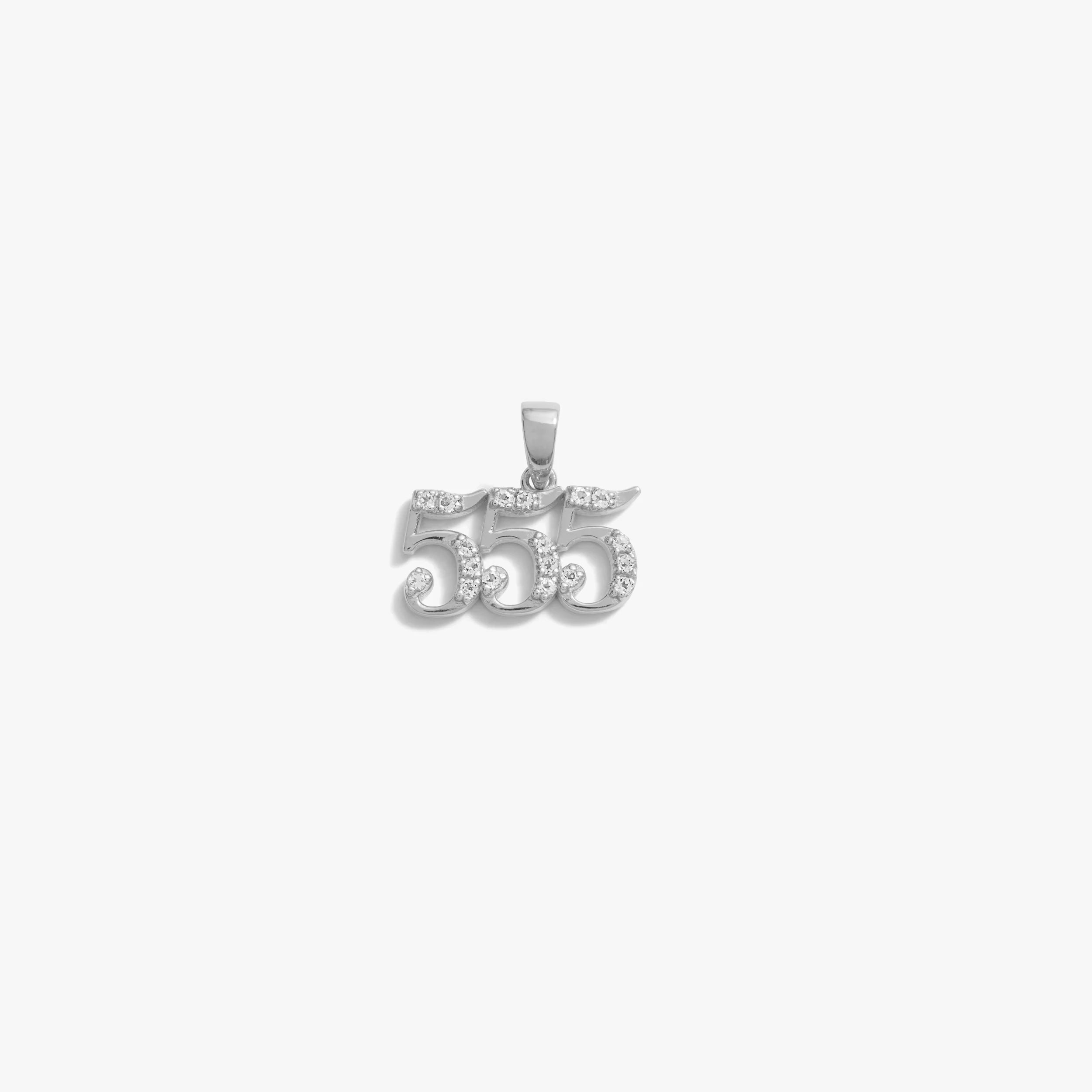 555 Sapphire Angel Number Amulet