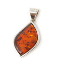 Vintage Amber Modernist Sterling Silver Necklace Pendant | Jewelry > Necklaces > Pendants | Wiccan Center