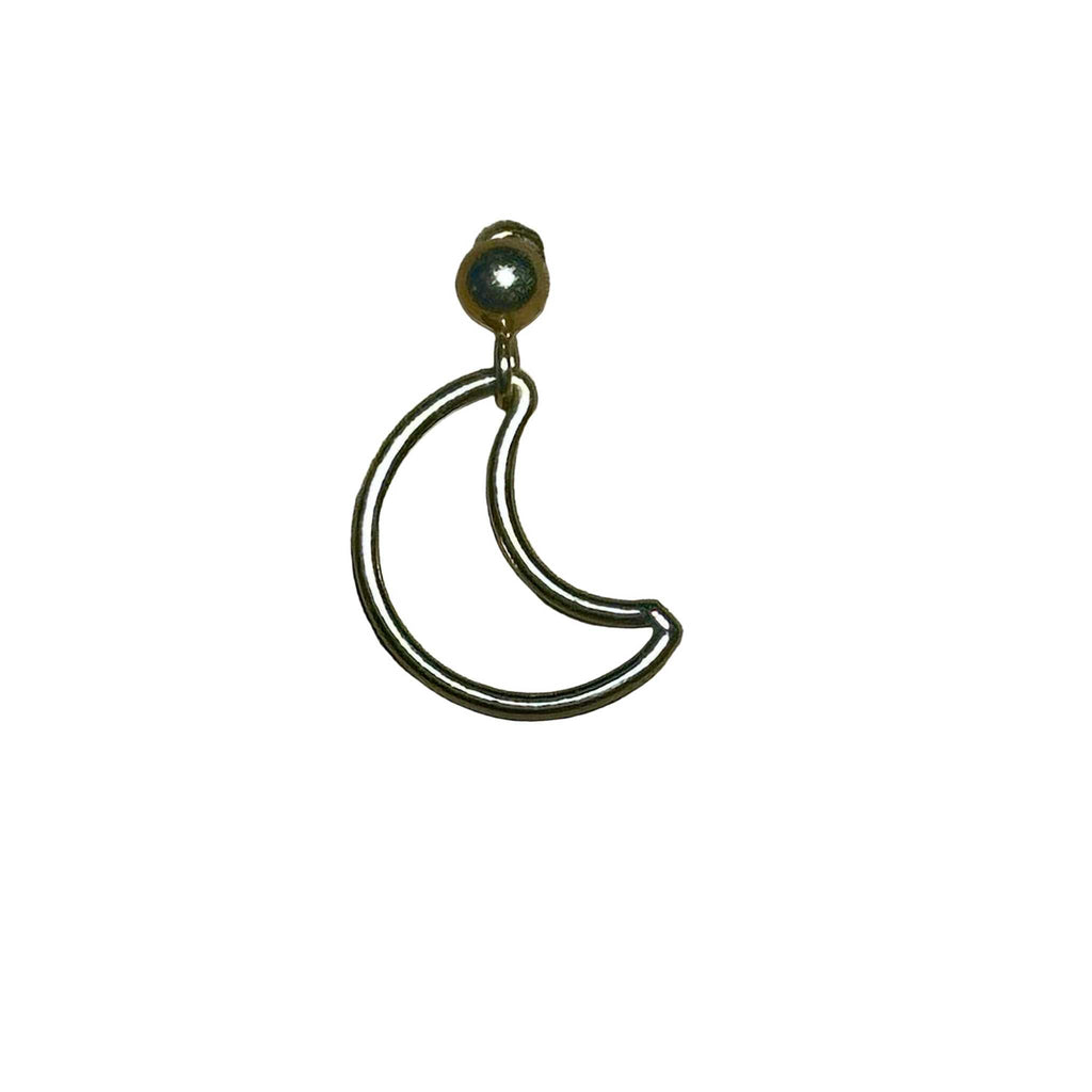 Crescent Moon Dangle Bertoni Earrings - Gold Filled Sterling Silver | Jewelry | Wiccan Center