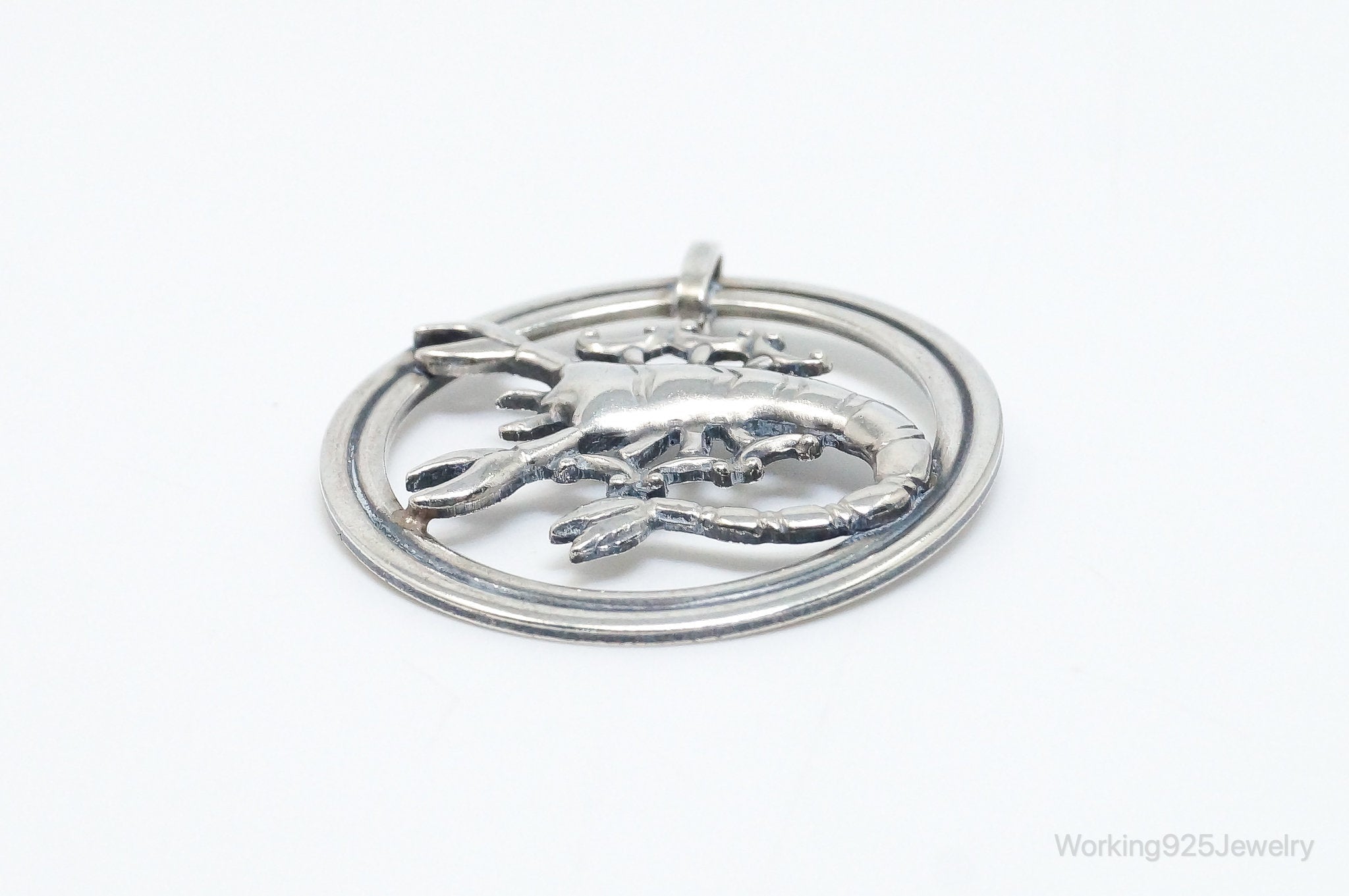 Vintage Designer Van Dell Scorpion Scorpio Sterling Silver Pendant | Jewelry > Necklaces > Pendants | Wiccan Center