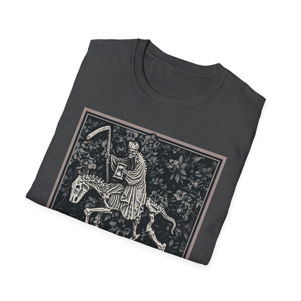 Triumph of Death Shirt | Grim Reaper Tee by Dellamorte | Four Horsemen Memento Mori Halloween Art T-Shirt | Dark Medieval Gothic Apparel