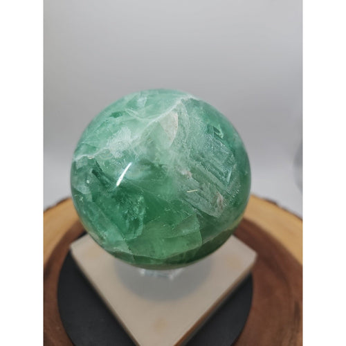 2.84Natural Rainbow Fluorite Quartz Crystal Sphere Ball Polished Healing | Crystal Spheres & Eggs | Wiccan Center