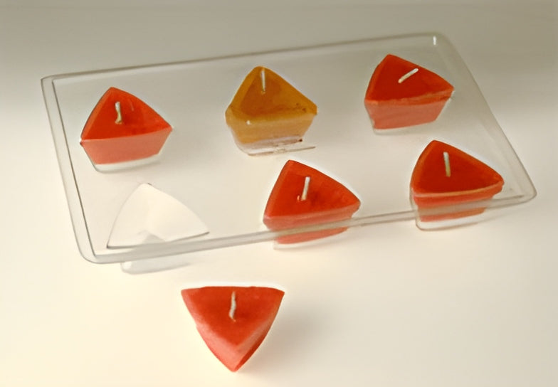 Candle Mold Tray - Triangle Floating (Polycarbonate) | Candle Mold | Wiccan Center