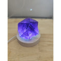 Natural Amethyst Backbone Scepter Crystal with LED — 294g Mineral Specimen | CrystalCloud Company