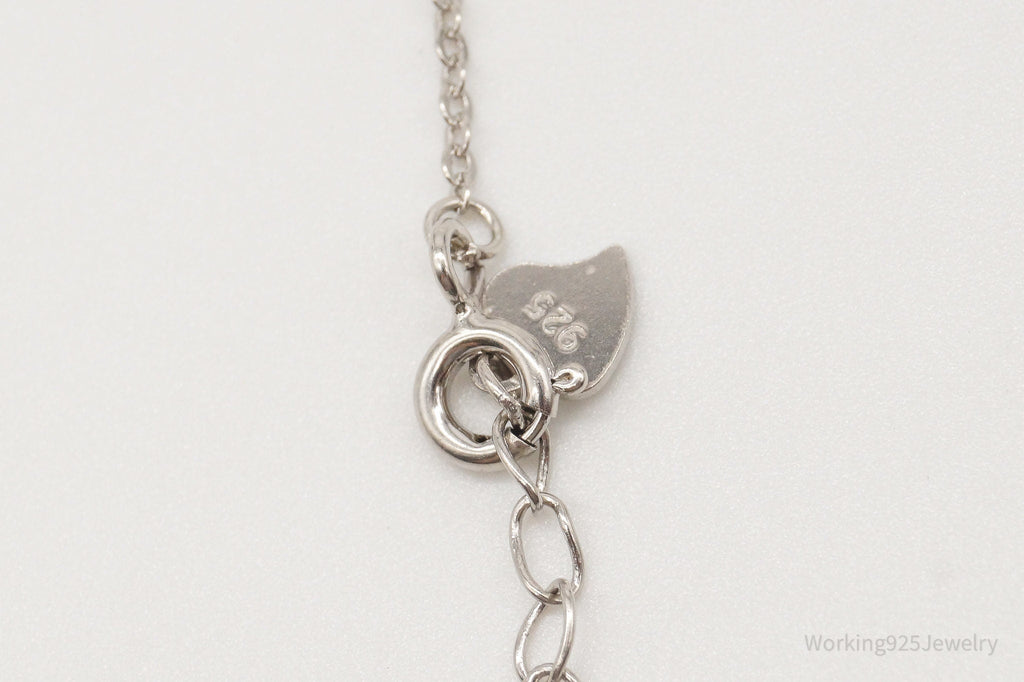 Designer Ryze Blue & White Cubic Zirconia Sterling Silver Necklace | Jewelry > Necklaces > Pendants | Wiccan Center