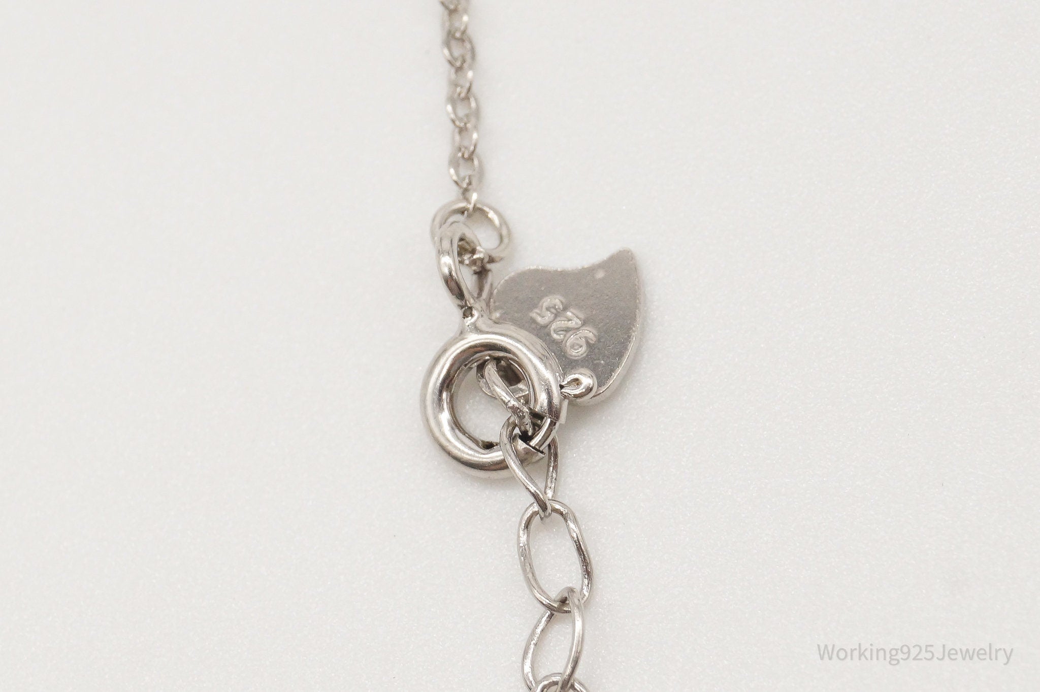 Designer Ryze Blue & White Cubic Zirconia Sterling Silver Necklace | Jewelry > Necklaces > Pendants | Wiccan Center