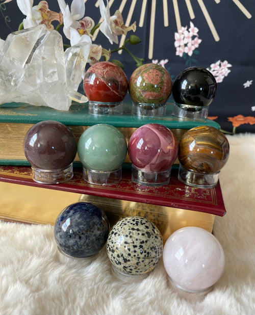 40mm Crystal Sphere | Spheres | Wiccan Center
