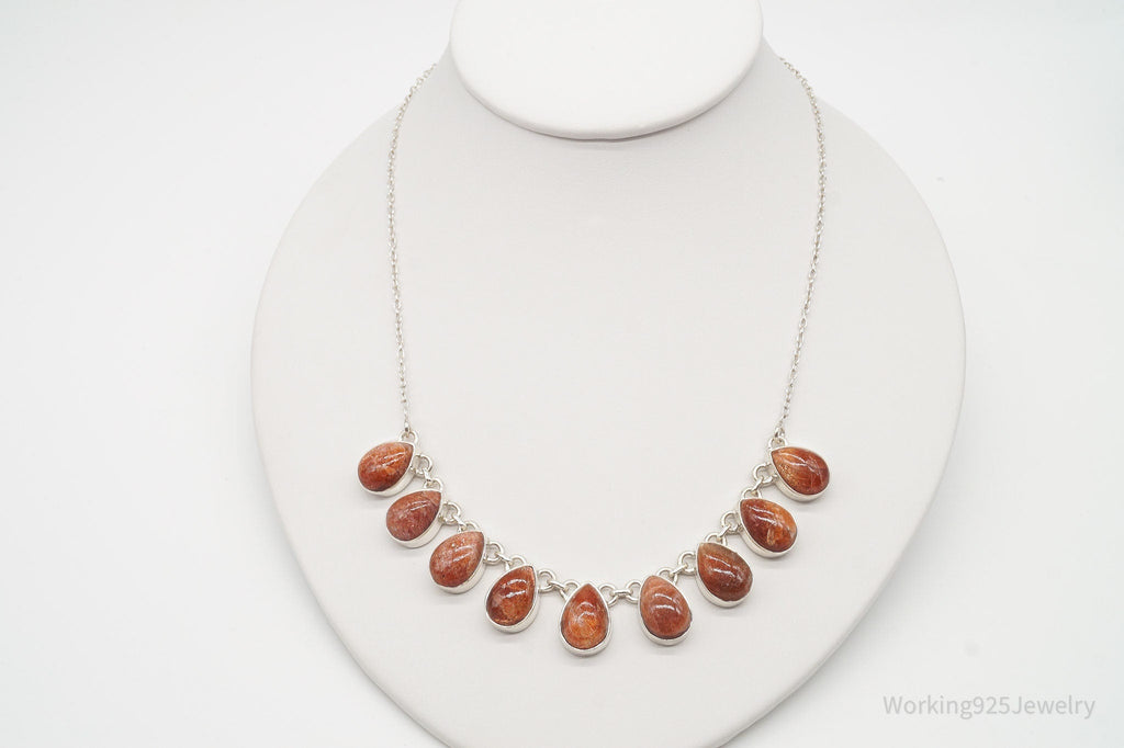 Vintage Designer TGGC Sunstone Sterling Silver Necklace | Jewelry > Necklaces > Pendants | Wiccan Center