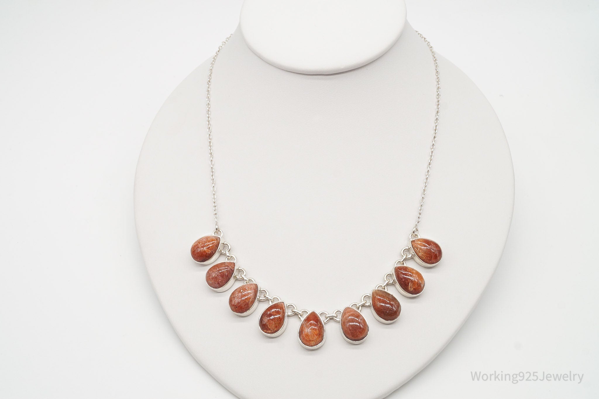 Vintage Designer TGGC Sunstone Sterling Silver Necklace | Jewelry > Necklaces > Pendants | Wiccan Center