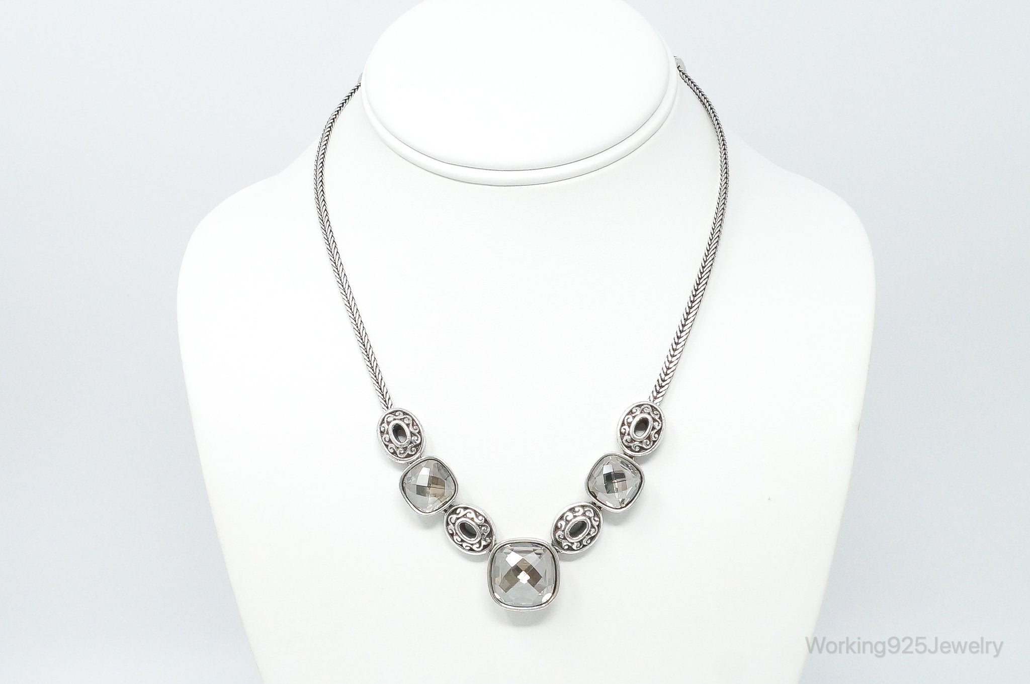 Designer Brighton 'Venus Rising" Crystal Toggle Sterling Silver Necklace | Jewelry > Necklaces > Pendants | Wiccan Center