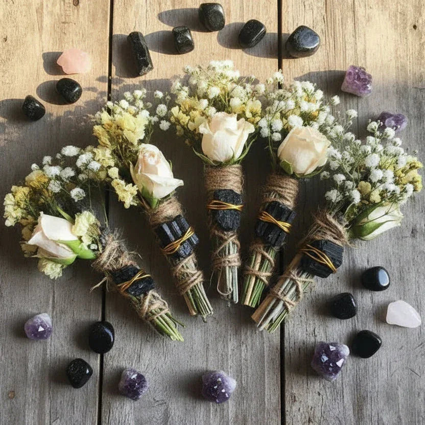 Black Tourmaline - Confidence & Love Protection Smudge Stick