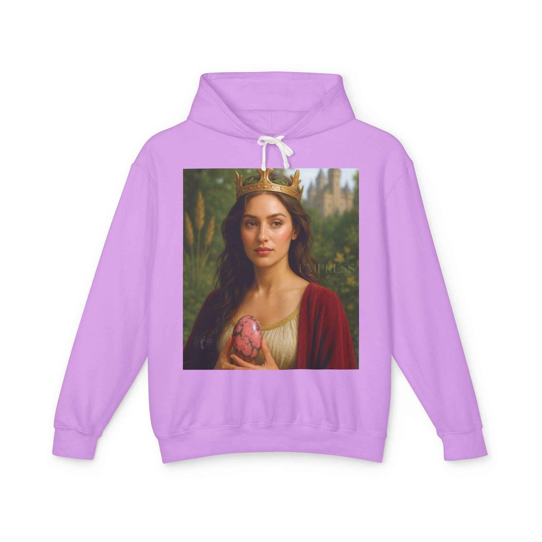 Empress Rhodonite Unisex Lightweight Hooded Sweatshirt | Hoodie | Wiccan Center