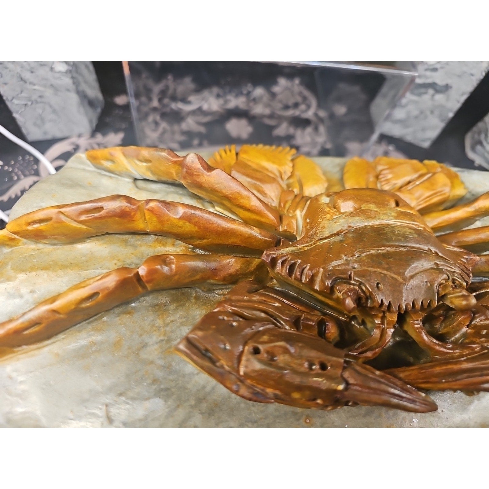 Mao Gong Shi Crab Skull - 7.9LB Hand-Carved Specimen | CrystalCloud Company