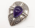 Vintage Amethyst Bali Sterling Silver Brooch Pin Pendant | Jewelry > Necklaces > Pendants | Wiccan Center