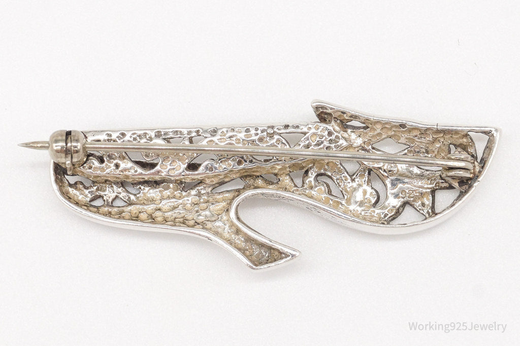 Vintage Designer Jezlaine Lady's High Heel Sterling Silver Brooch Pin | Jewelry > Brooches, Pins & Clips | Wiccan Center