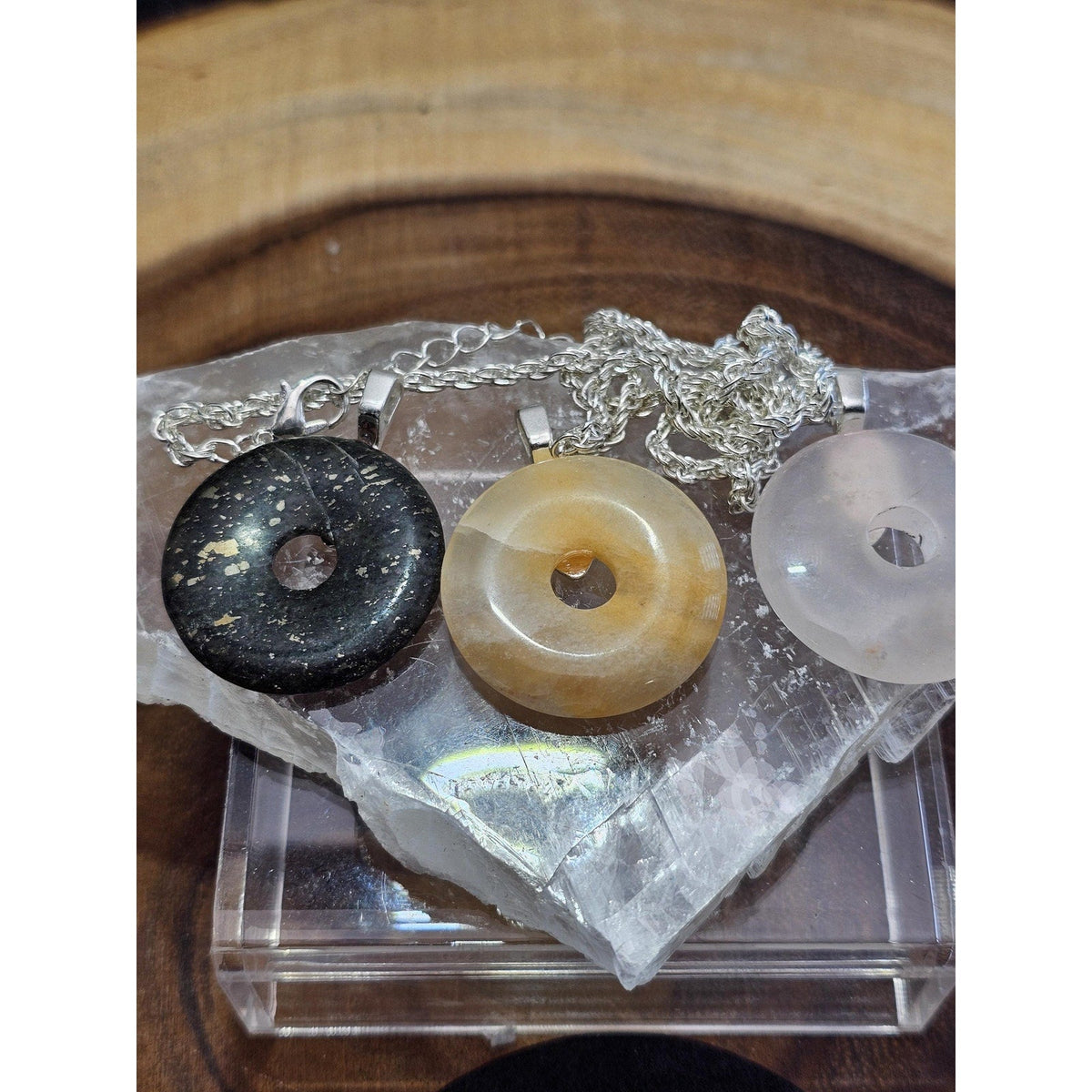 3 Ocean Jasper Pendants 1 set