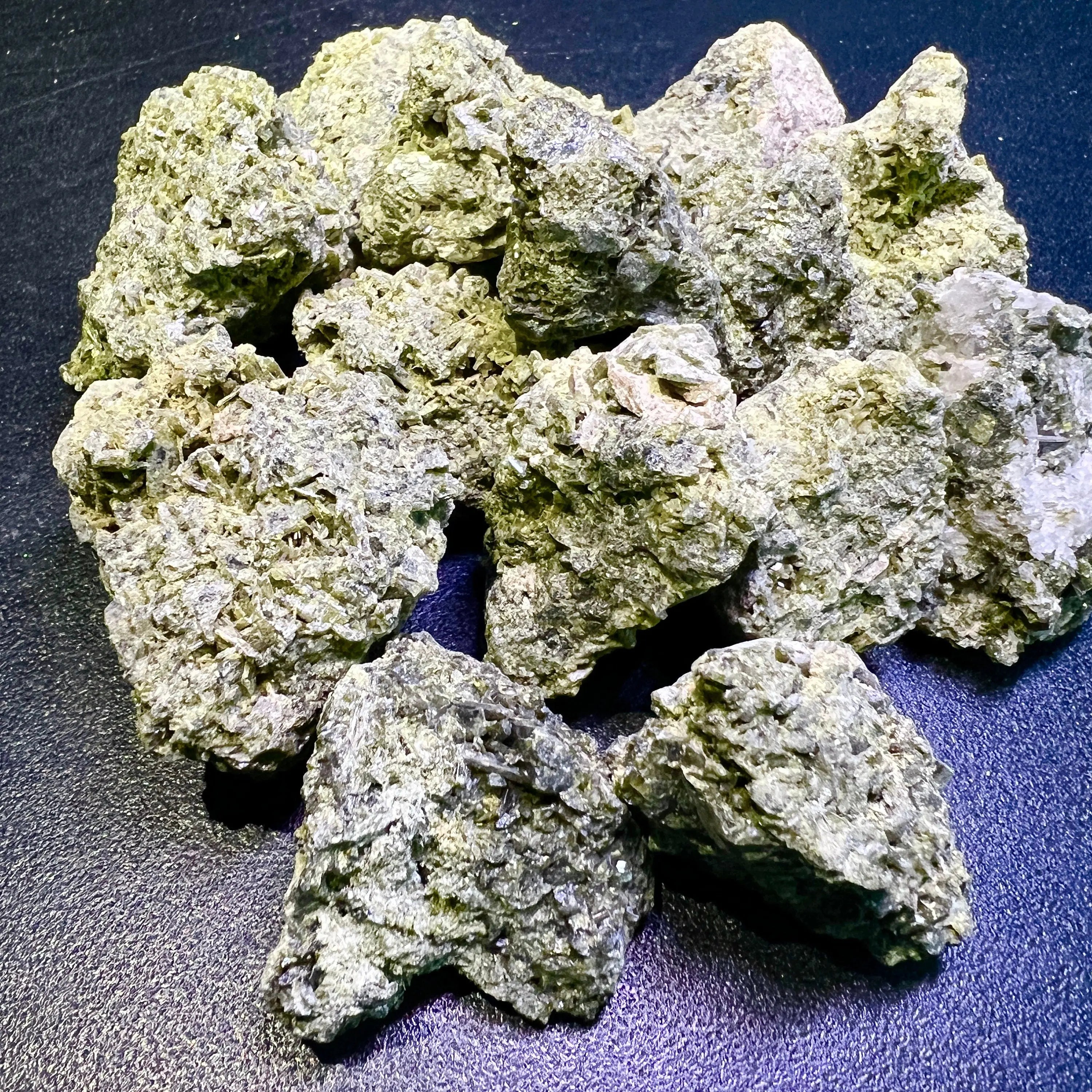 Green Epidote Crystal Rough Raw Stones (By The Piece or Pound) Wholesale | Home & Living > Home Decor > Home Accents > Rocks & Geodes | Wiccan Center