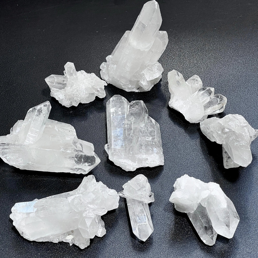 Extra Quality Clear Quartz Crystal Clusters Gemstone Decor Supply | Home & Living > Home Decor > Home Accents > Rocks & Geodes | Wiccan Center