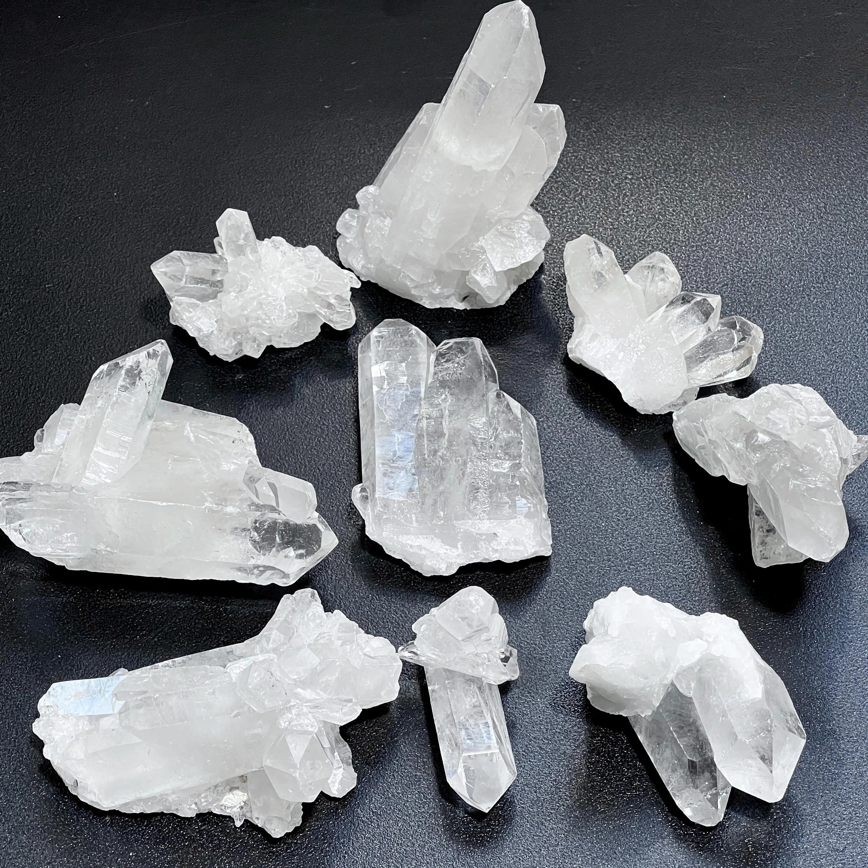 Extra Quality Clear Quartz Crystal Clusters Gemstone Decor Supply | Home & Living > Home Decor > Home Accents > Rocks & Geodes | Wiccan Center