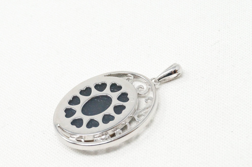 Vintage Designer TGGC Purple Druzy Quartz Art Deco Style Sterling Silver Pendant | Jewelry > Necklaces > Pendants | Wiccan Center