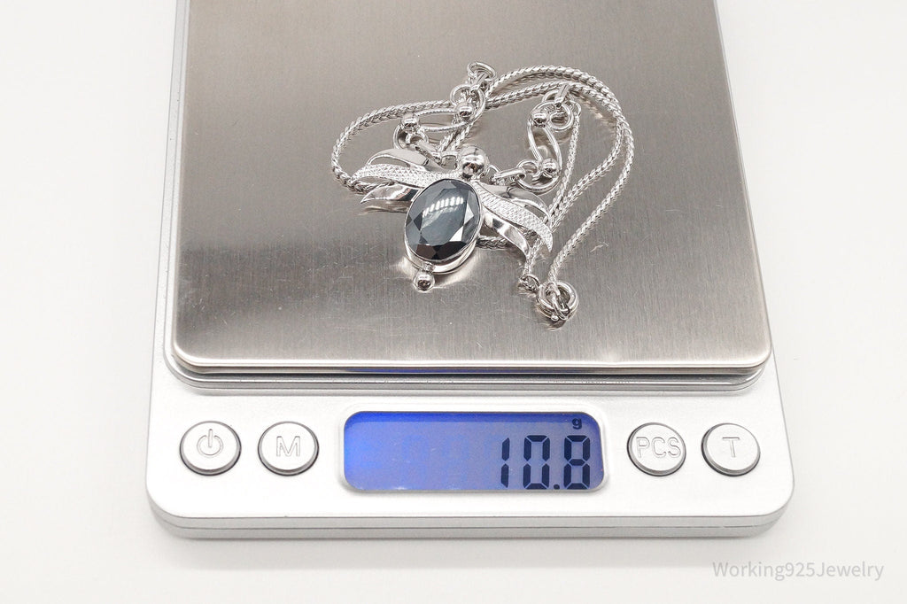 Antique Hematite Sterling Silver Filigree Necklace | Jewelry > Necklaces > Pendants | Wiccan Center