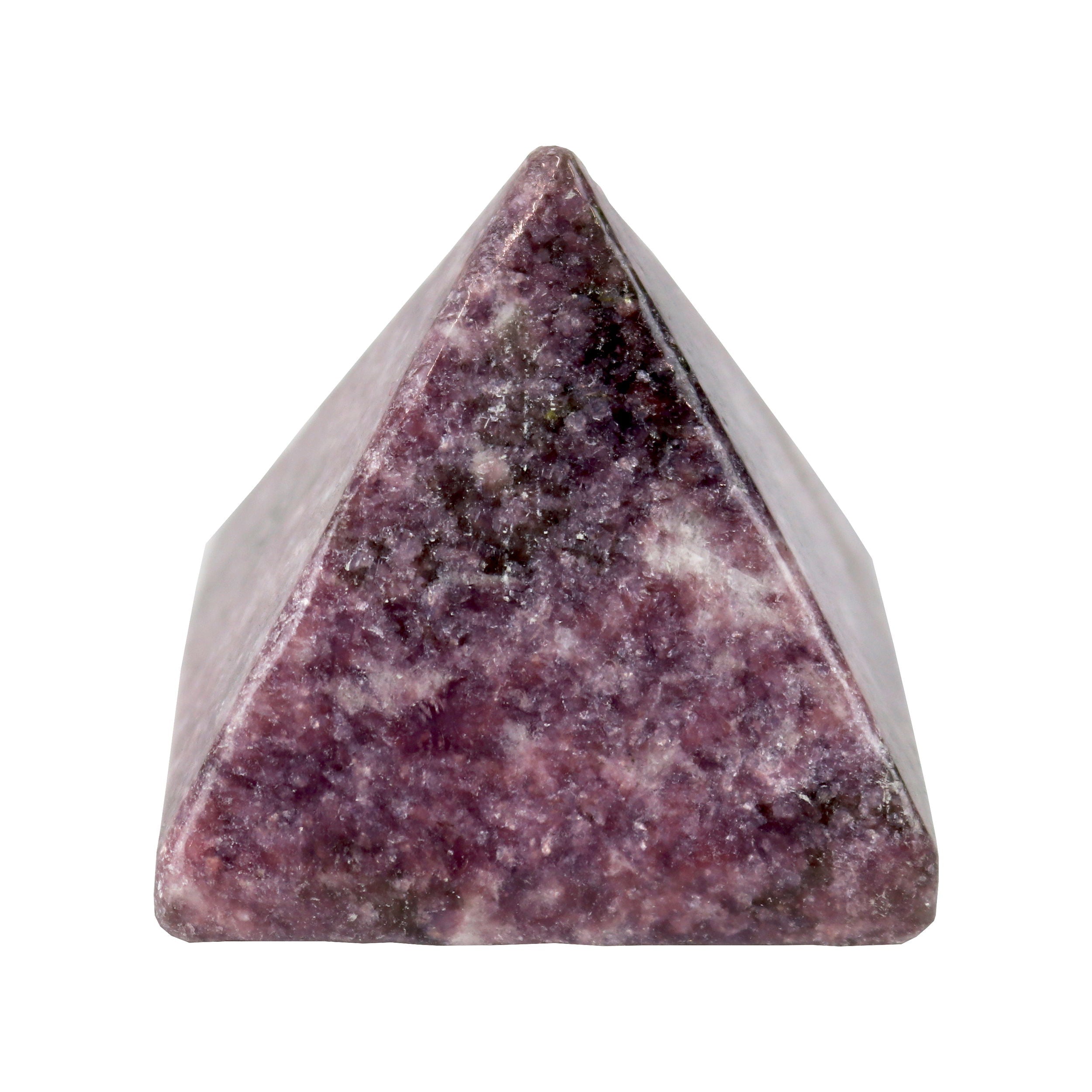 Lepidolite Pyramid | Crystals & Minerals > Figurines | Wiccan Center