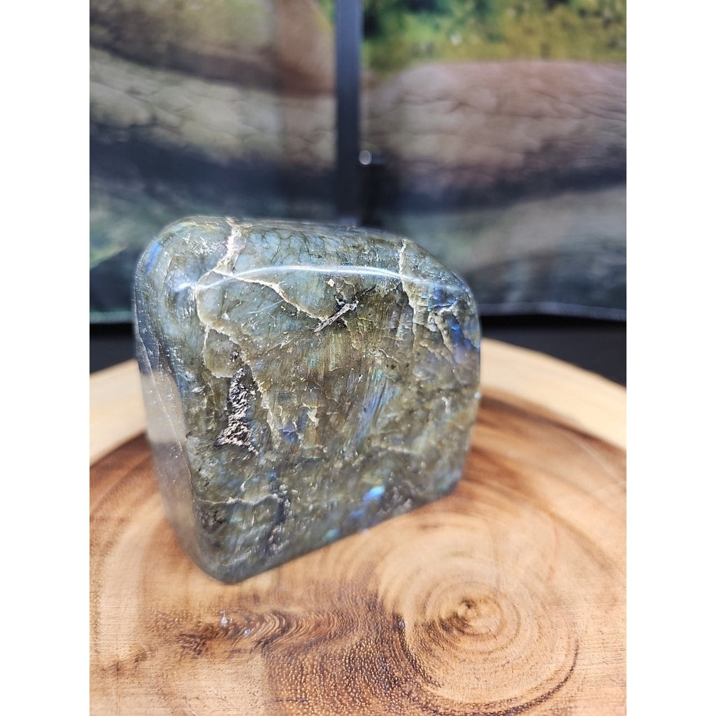 1.60lbs Natural Rainbow Labradorite Crystal Gem Spectrolite Stone | Mineral Specimens | Wiccan Center