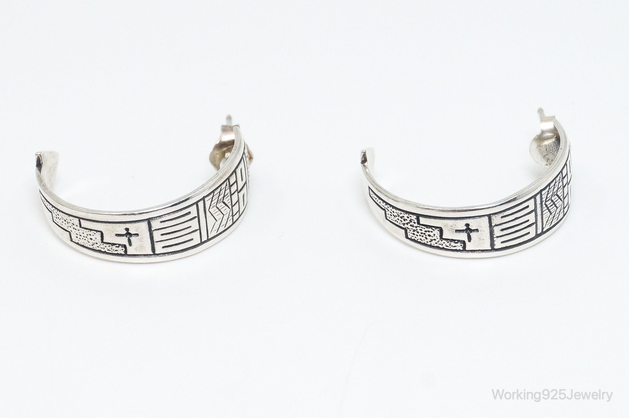 Native Designer Carolyn Pollack Relios RMT Tribal Sterling Silver Earrings | Jewelry > Earrings | Wiccan Center