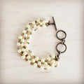 Champagne Pearl Triple Strand Beaded Bracelet 812a | Bracelet | Wiccan Center