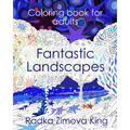 Fantastic Landscapes: Stress Relieving Adult Coloring Book - Paperback | Books | Wiccan Center