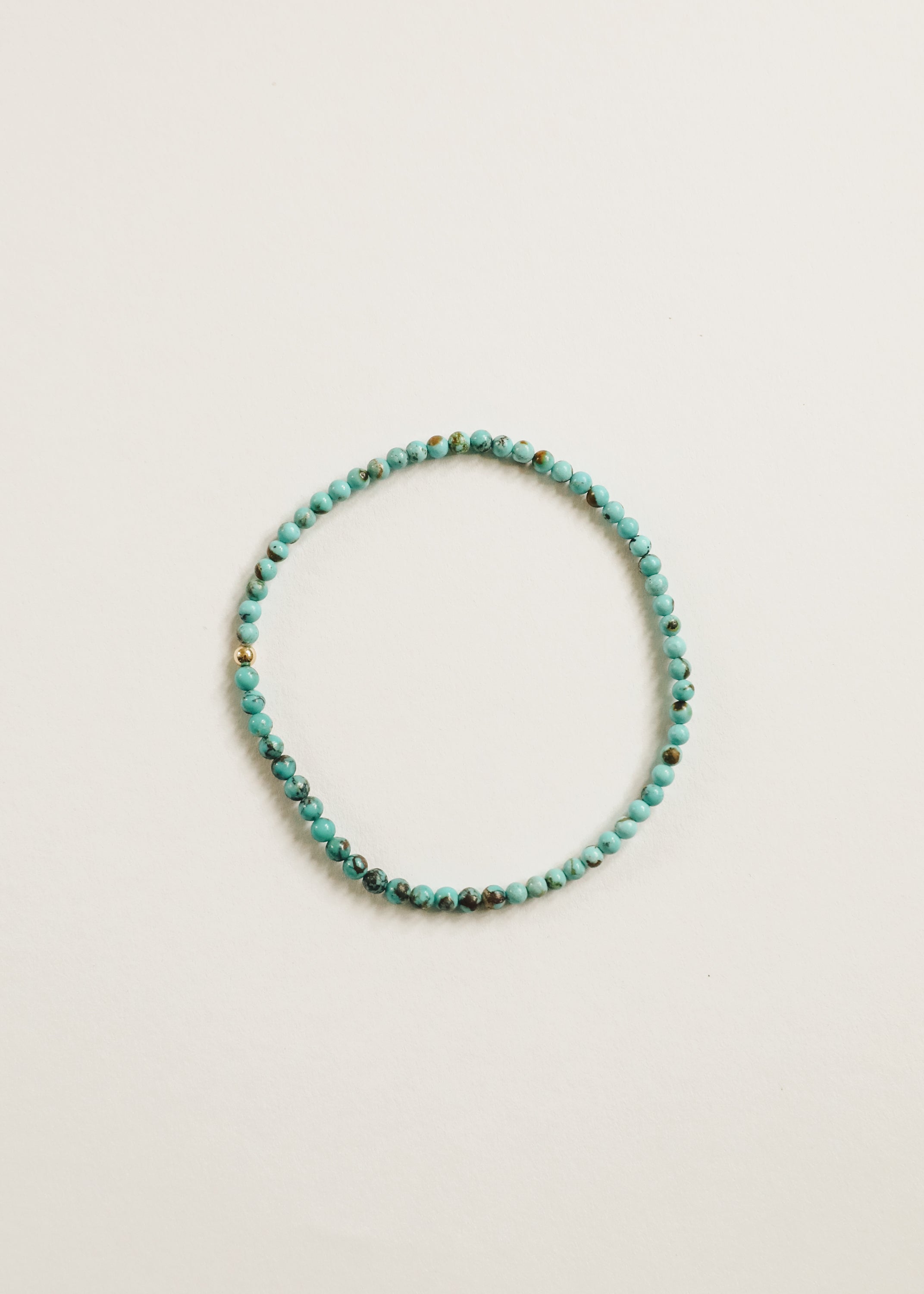 Natural Turquoise + 14k Gold Filled || Adult Anklet | Anklet | Wiccan Center