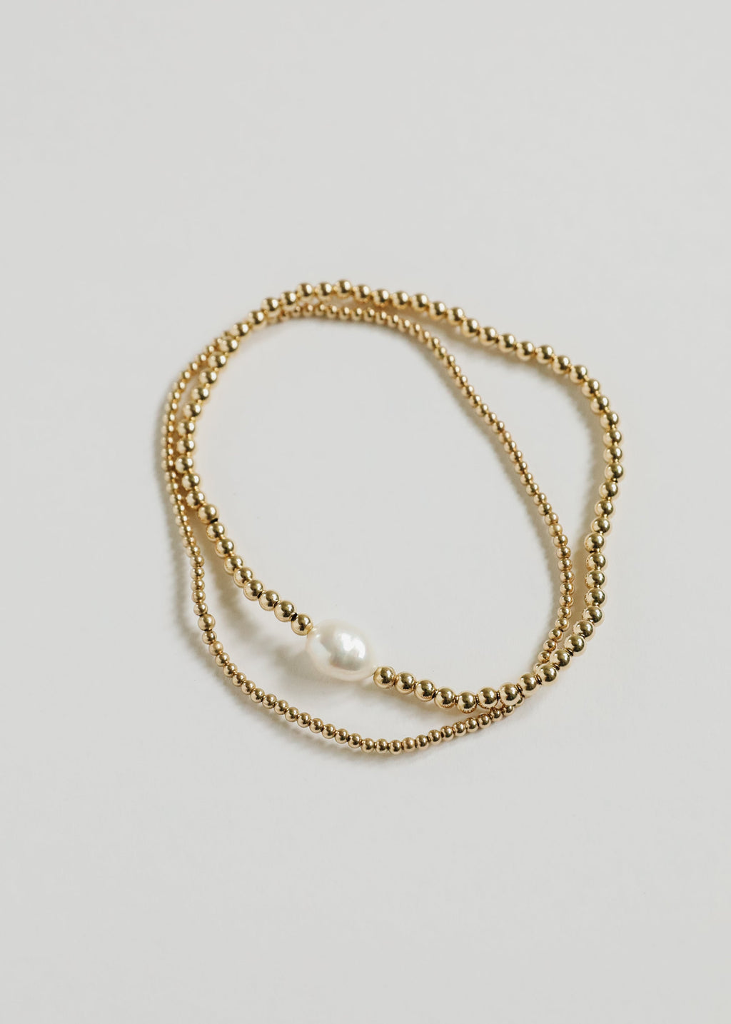 14K Gold Filled || Beaded Stretch Anklet | Anklet | Wiccan Center