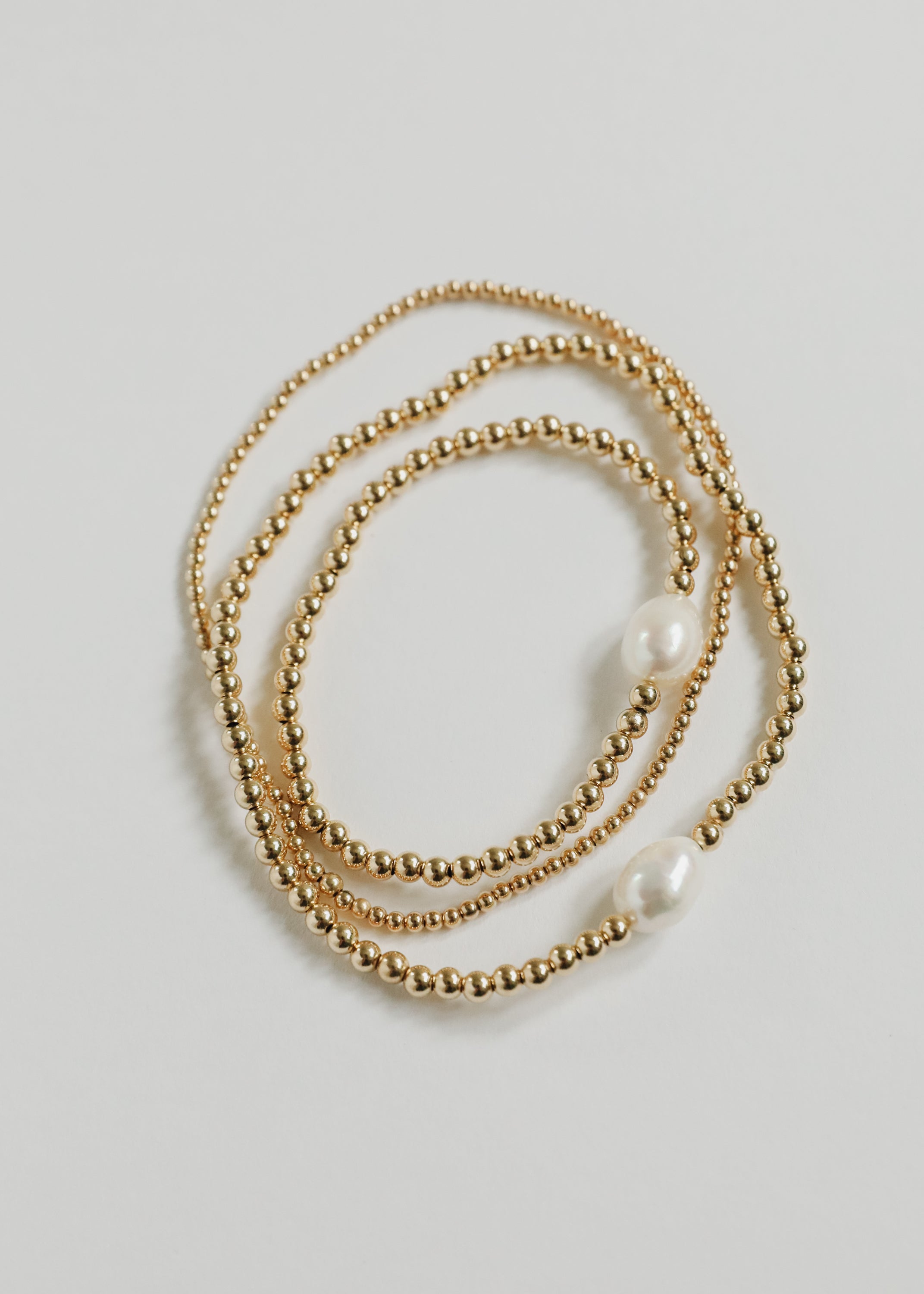 14K Gold Filled || Beaded Stretch Anklet | Anklet | Wiccan Center