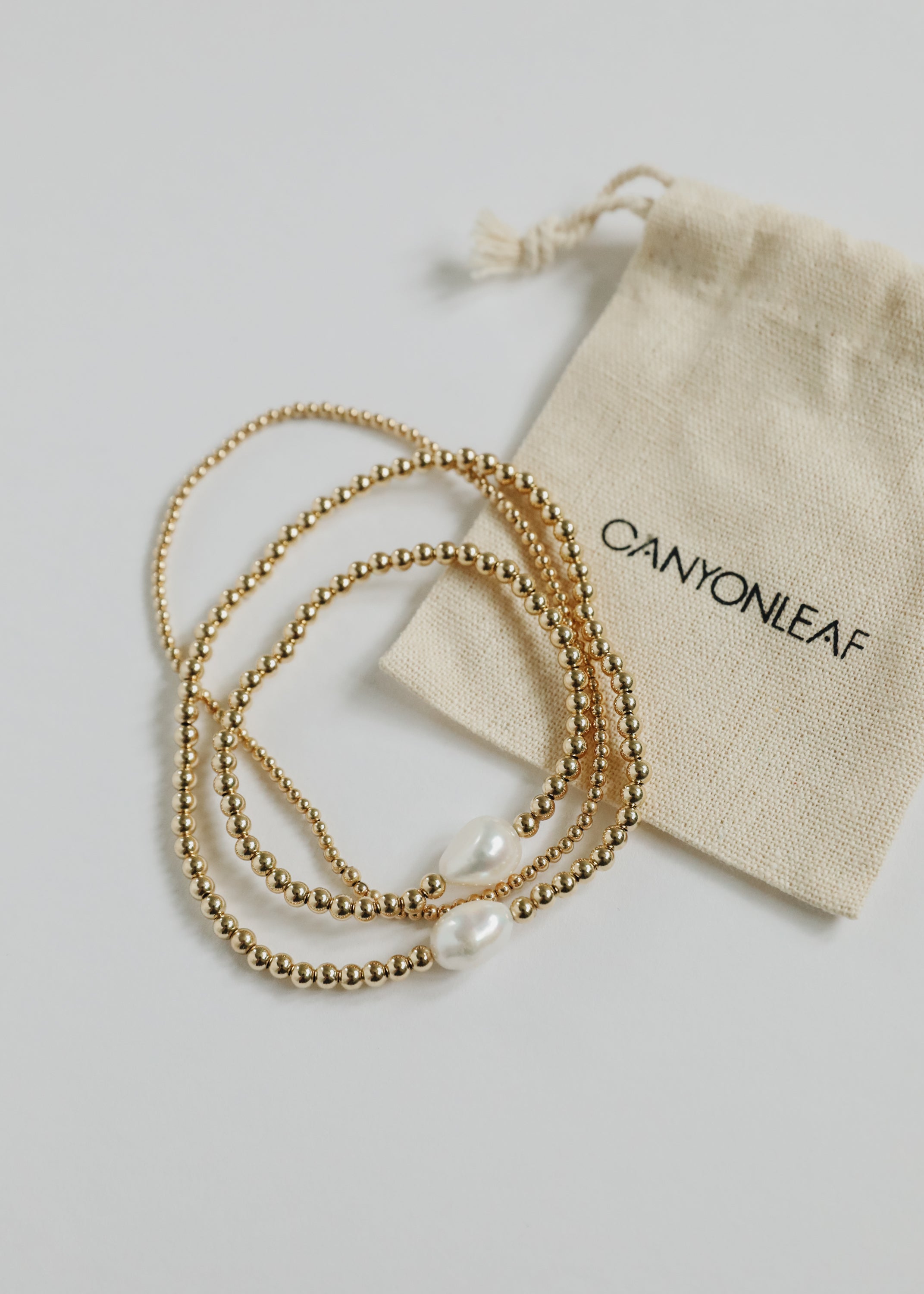 14K Gold Filled || Beaded Stretch Anklet | Anklet | Wiccan Center