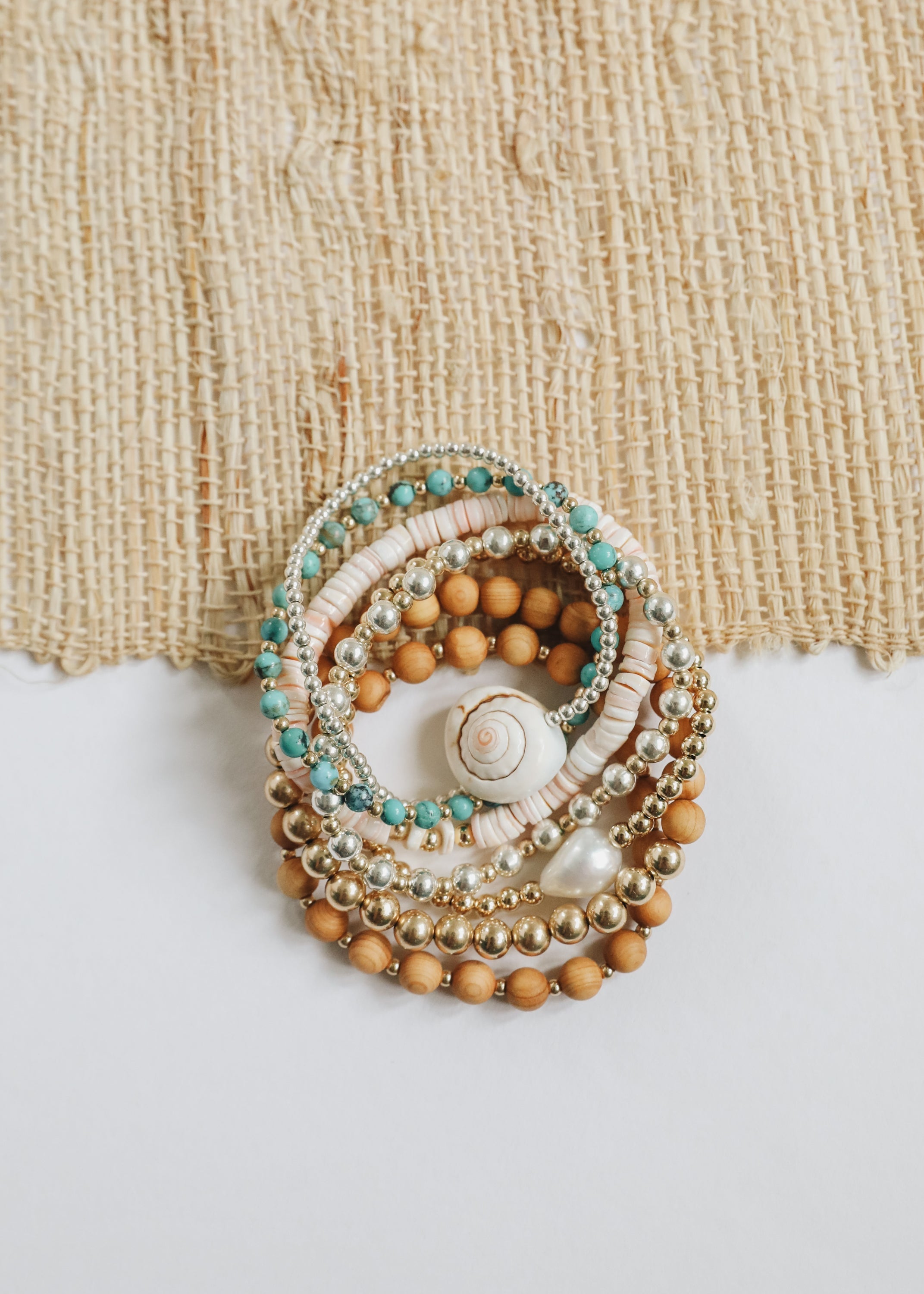 14K Gold Filled || Beaded Stretch Anklet | Anklet | Wiccan Center