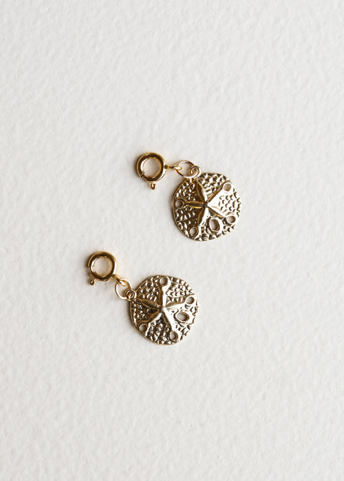 14K Gold Filled Charm - Sand Dollar | charm | Wiccan Center
